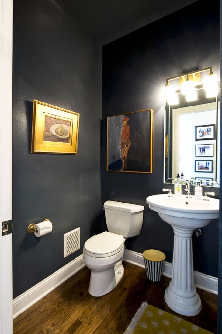 Black paint outlet bathroom